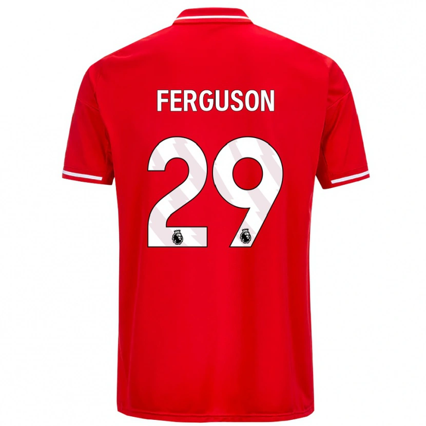 Danxen Herren Georgie Ferguson #29 Rot Weiß Heimtrikot Trikot 2025/26 T-Shirt Österreich