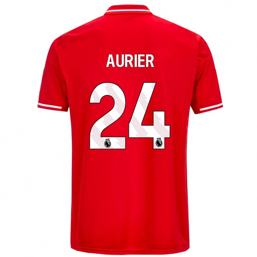 Danxen Herren Serge Aurier #24 Rot Weiß Heimtrikot Trikot 2025/26 T-Shirt Österreich