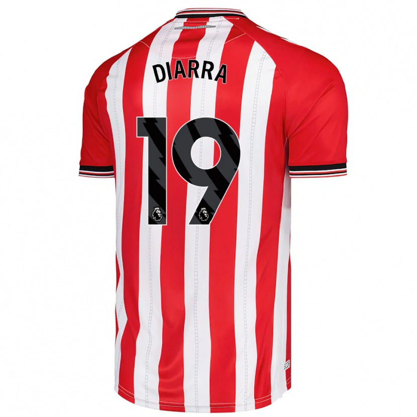Danxen Herren Habib Diarra #19 Rot Weiß Heimtrikot Trikot 2025/26 T-Shirt Österreich