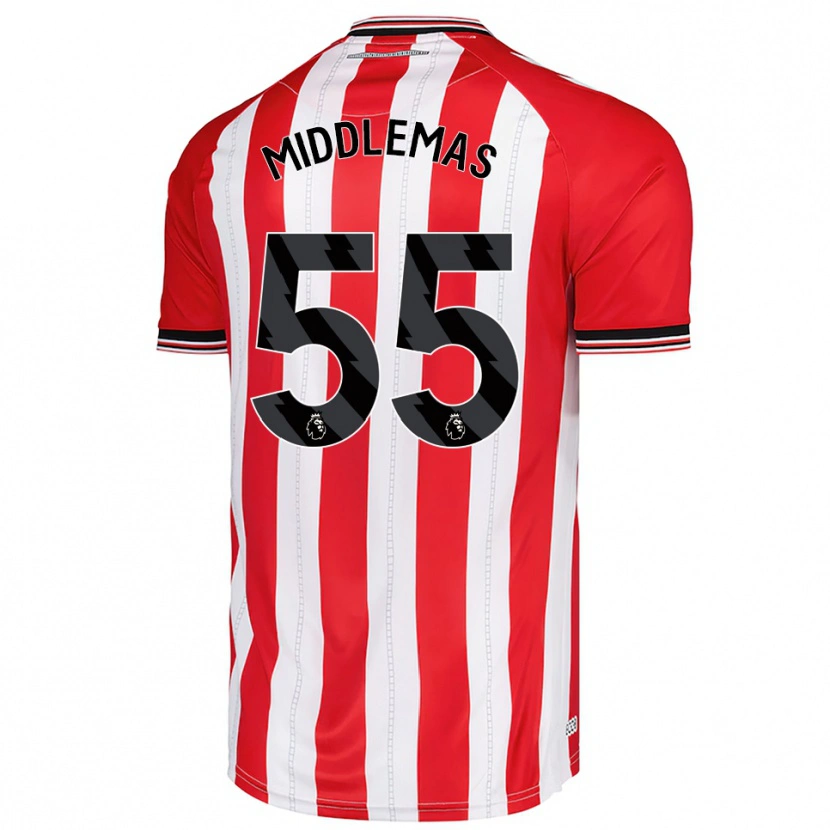 Danxen Herren Ben Middlemas #55 Rot Weiß Heimtrikot Trikot 2025/26 T-Shirt Österreich