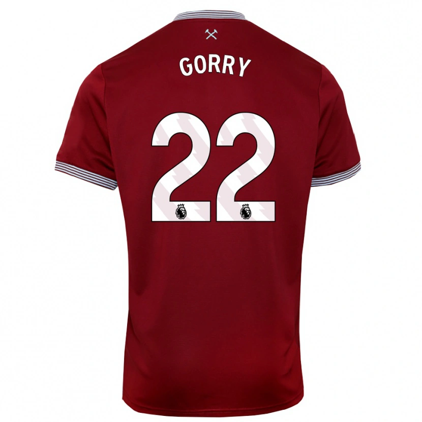 Danxen Herren Katrina Gorry #22 Burgunderrot Weiß Heimtrikot Trikot 2025/26 T-Shirt Österreich