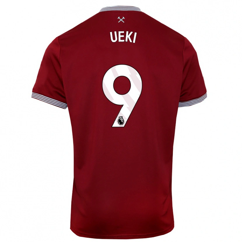 Danxen Herren Riko Ueki #9 Burgunderrot Weiß Heimtrikot Trikot 2025/26 T-Shirt Österreich