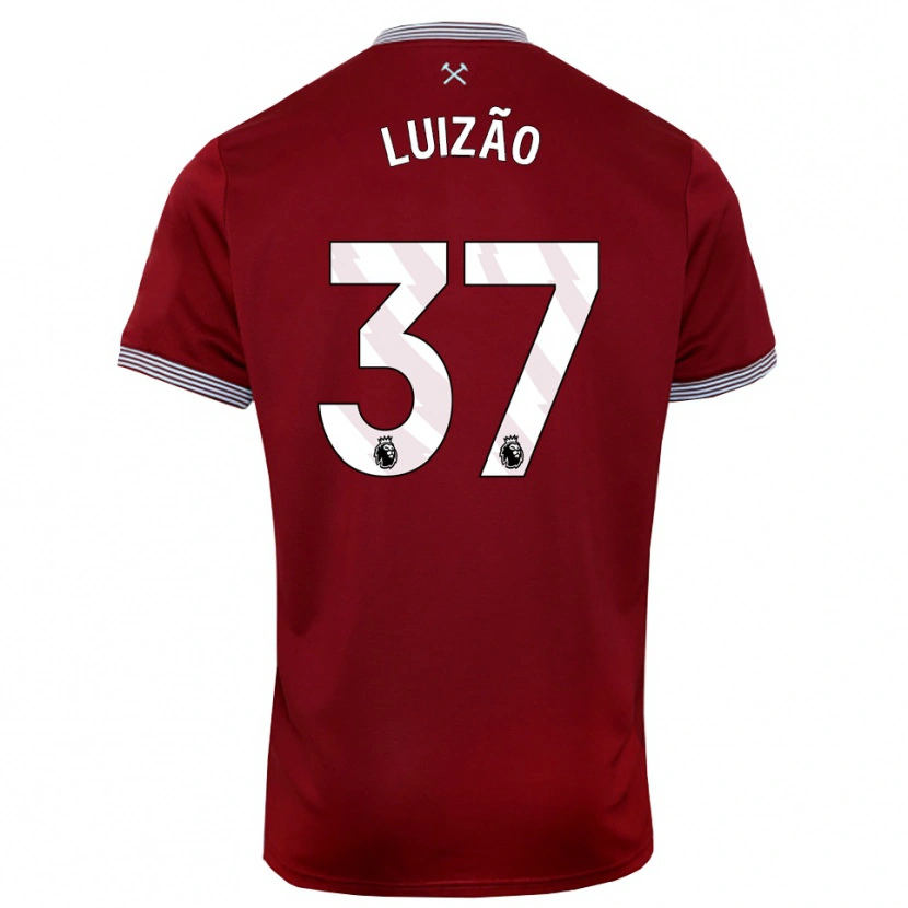 Danxen Herren Luizão #37 Burgunderrot Weiß Heimtrikot Trikot 2025/26 T-Shirt Österreich