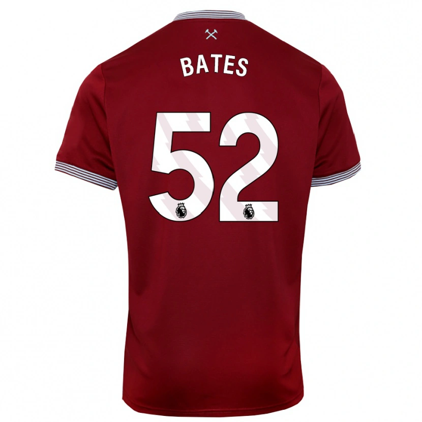 Danxen Herren Billy Bates #52 Burgunderrot Weiß Heimtrikot Trikot 2025/26 T-Shirt Österreich