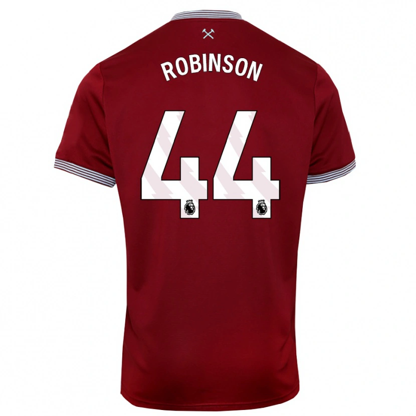 Danxen Herren Junior Robinson #44 Burgunderrot Weiß Heimtrikot Trikot 2025/26 T-Shirt Österreich