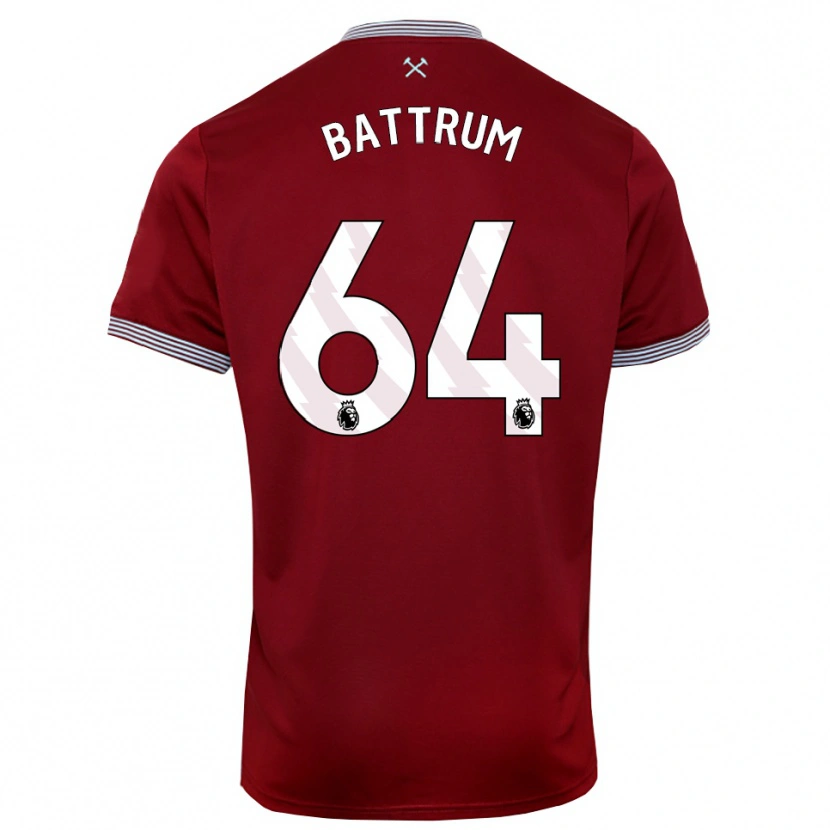 Danxen Herren Ryan Battrum #64 Burgunderrot Weiß Heimtrikot Trikot 2025/26 T-Shirt Österreich