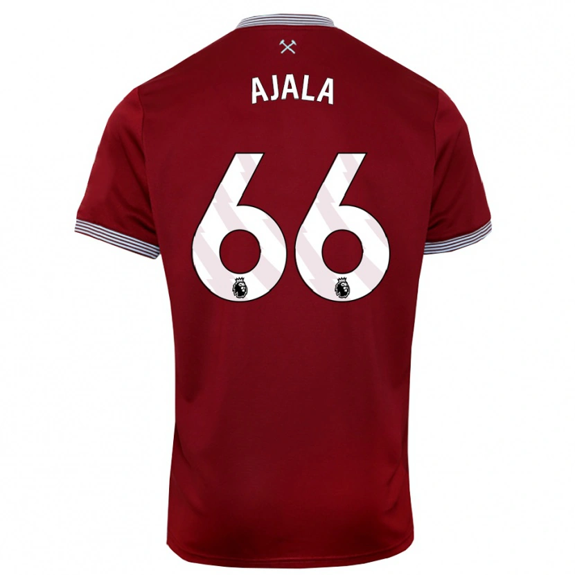 Danxen Herren Joshua Ajala #66 Burgunderrot Weiß Heimtrikot Trikot 2025/26 T-Shirt Österreich