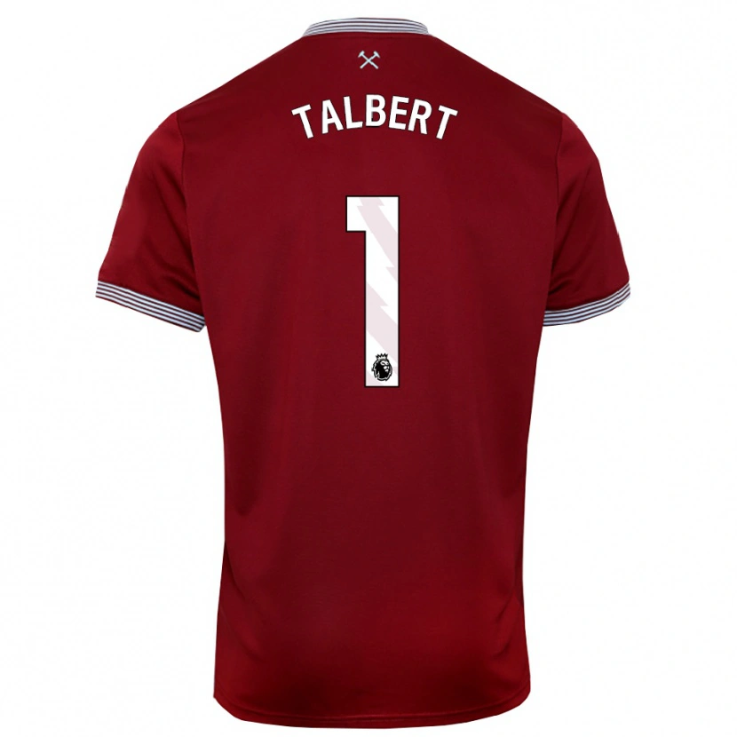 Danxen Herren Katelin Talbert #1 Burgunderrot Weiß Heimtrikot Trikot 2025/26 T-Shirt Österreich
