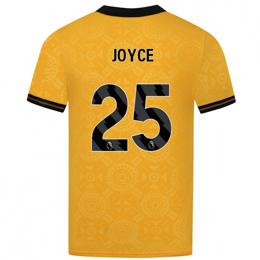 Danxen Herren Leonie Joyce #25 Gelb Schwarz Heimtrikot Trikot 2025/26 T-Shirt Österreich