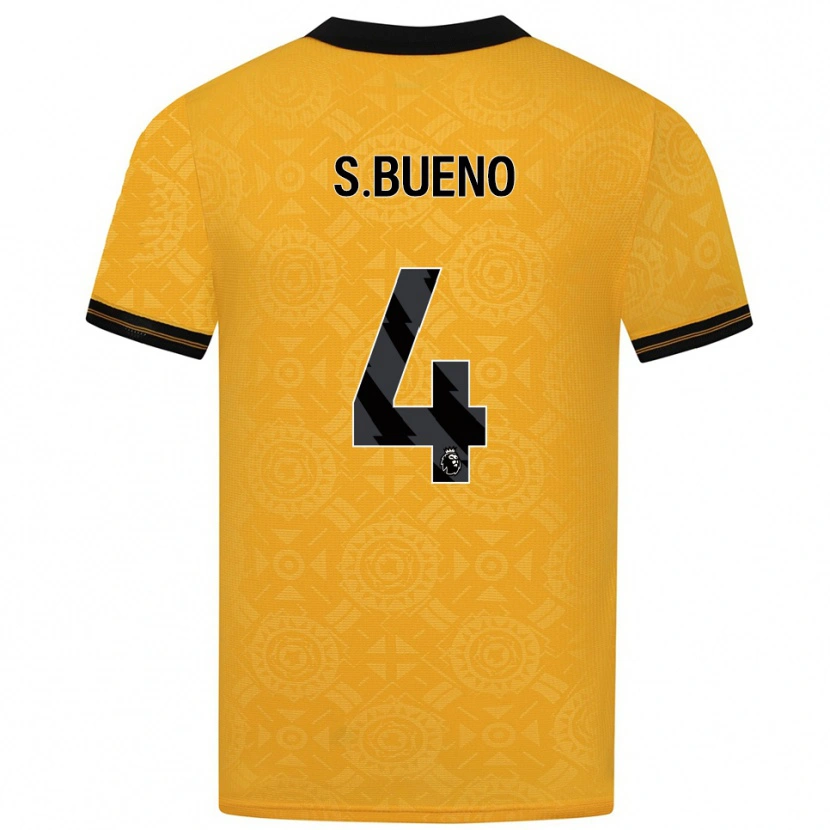Danxen Herren Santiago Bueno #4 Gelb Schwarz Heimtrikot Trikot 2025/26 T-Shirt Österreich