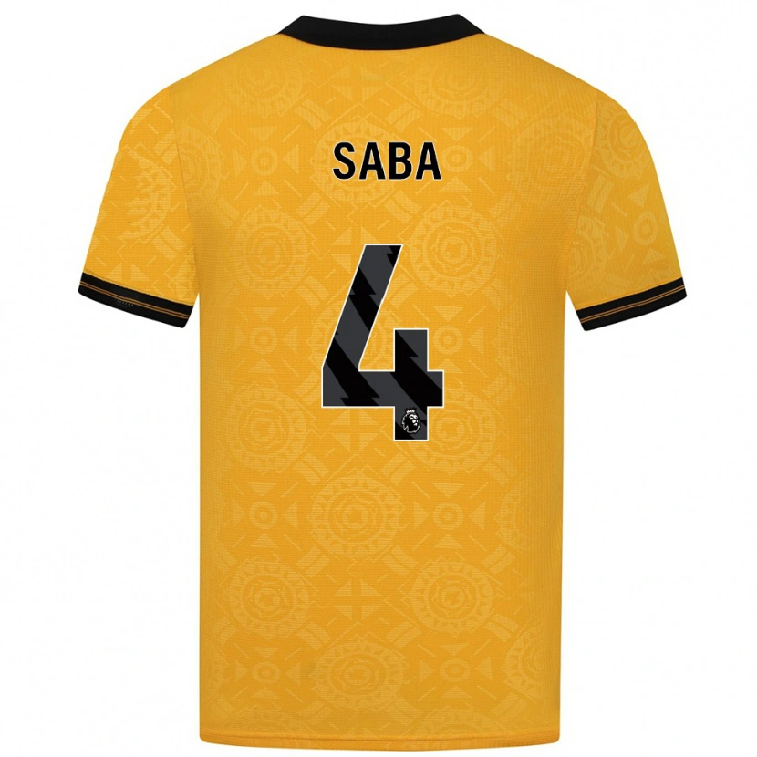 Danxen Herren Elliot Saba #4 Gelb Schwarz Heimtrikot Trikot 2025/26 T-Shirt Österreich