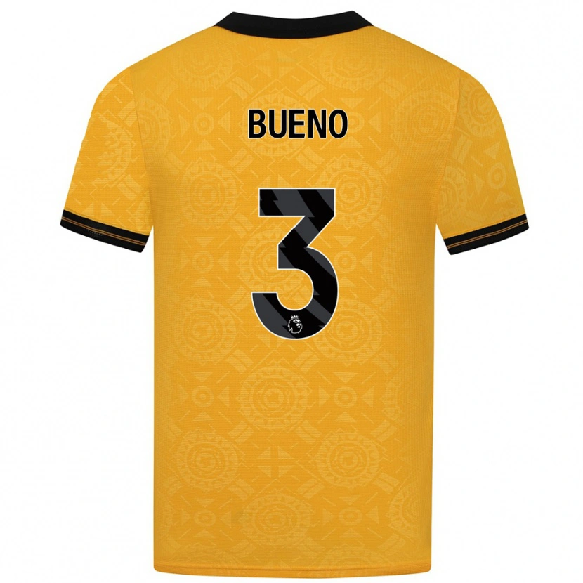 Danxen Herren Hugo Bueno #3 Gelb Schwarz Heimtrikot Trikot 2025/26 T-Shirt Österreich