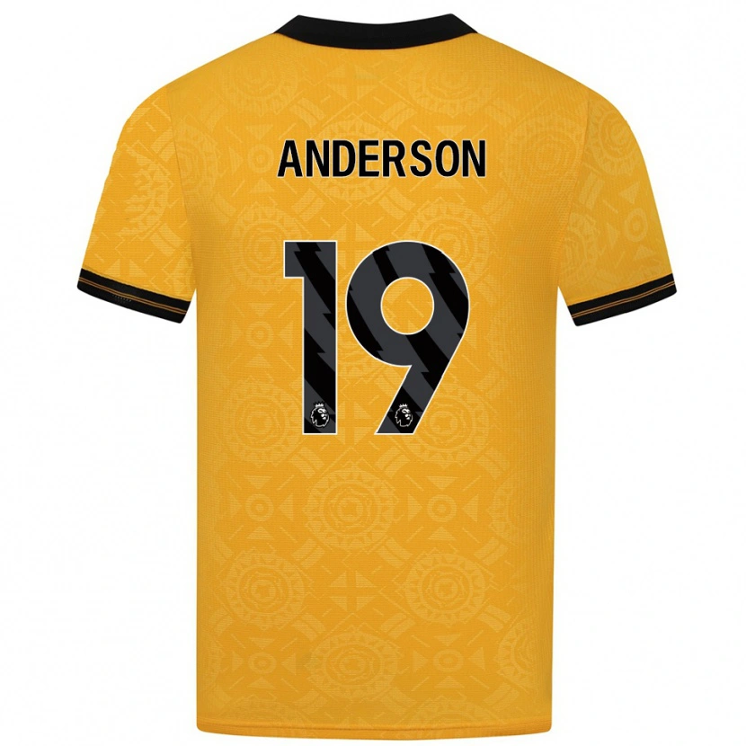 Danxen Herren Becky Anderson #19 Gelb Schwarz Heimtrikot Trikot 2025/26 T-Shirt Österreich