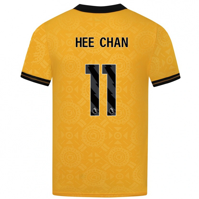 Danxen Herren Hee-Chan Hwang #11 Gelb Schwarz Heimtrikot Trikot 2025/26 T-Shirt Österreich