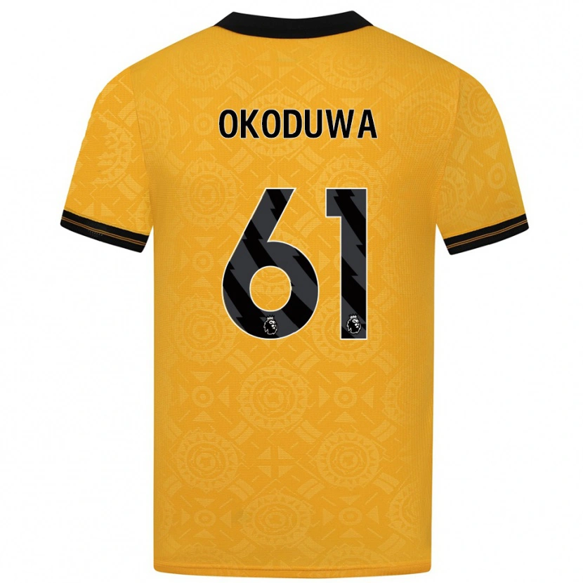 Danxen Herren Wesley Okoduwa #61 Gelb Schwarz Heimtrikot Trikot 2025/26 T-Shirt Österreich