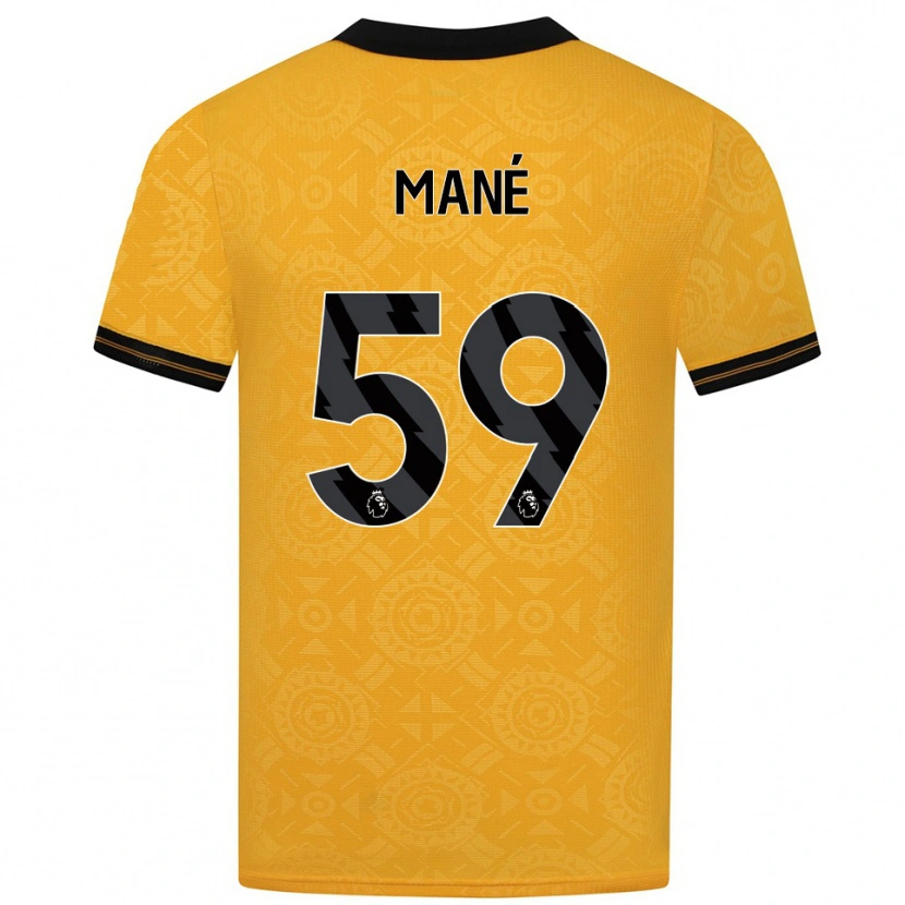 Danxen Herren Mateus Mané #59 Gelb Schwarz Heimtrikot Trikot 2025/26 T-Shirt Österreich