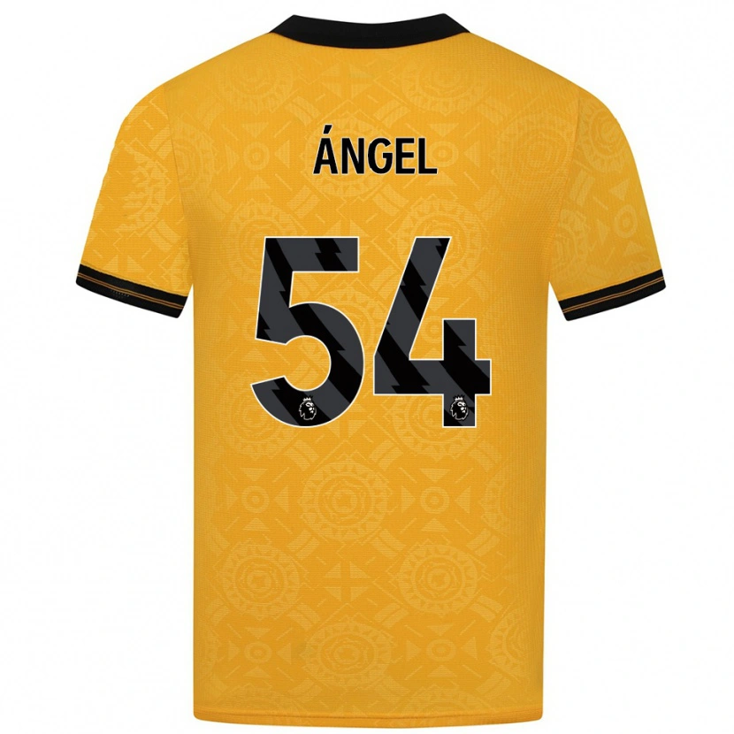 Danxen Herren Dani Ángel #54 Gelb Schwarz Heimtrikot Trikot 2025/26 T-Shirt Österreich