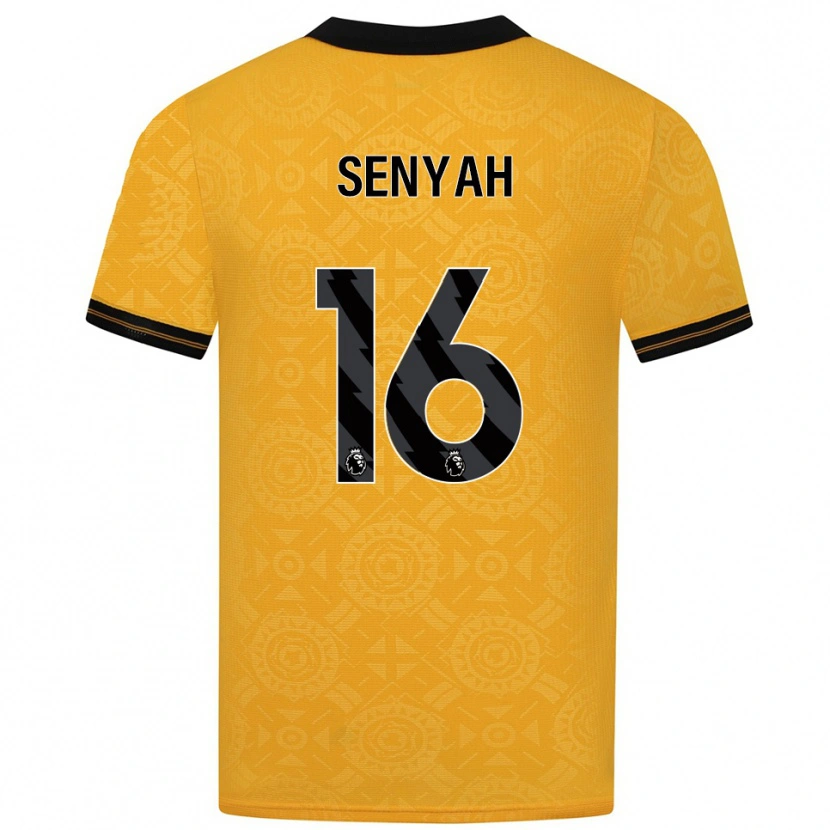 Danxen Herren Kwasi Senyah #16 Gelb Schwarz Heimtrikot Trikot 2025/26 T-Shirt Österreich