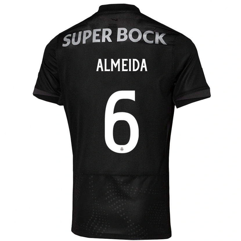 Danxen Herren Martim Almeida #6 Schwarz Weiß Auswärtstrikot Trikot 2025/26 T-Shirt Österreich