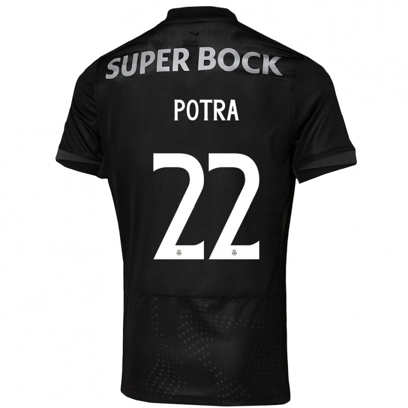 Danxen Herren Catarina Potra #22 Schwarz Weiß Auswärtstrikot Trikot 2025/26 T-Shirt Österreich