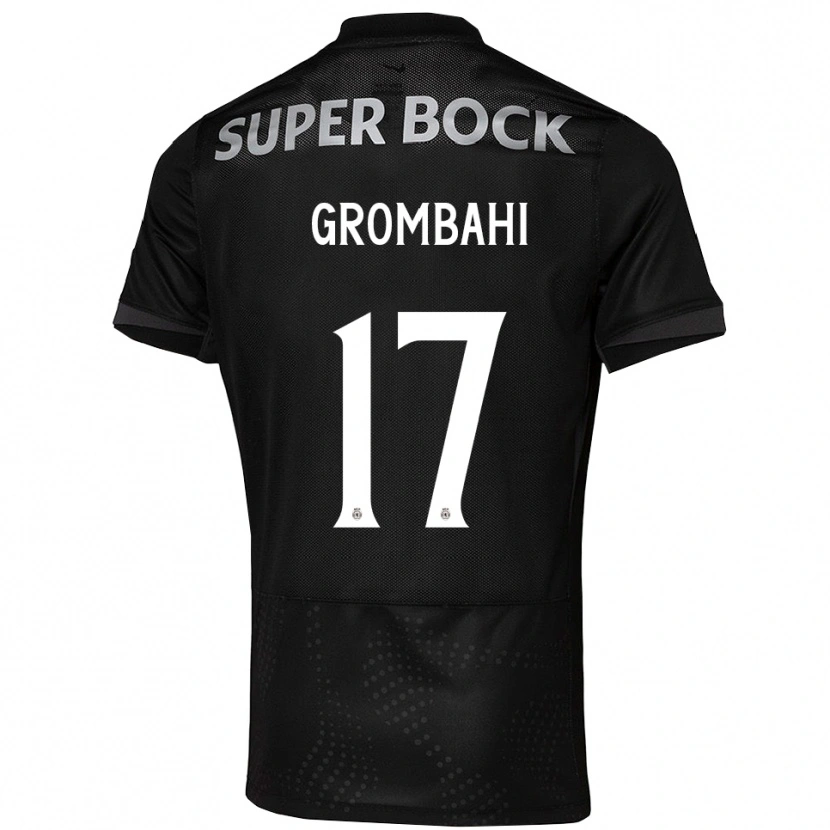 Danxen Herren Chris Grombahi #17 Schwarz Weiß Auswärtstrikot Trikot 2025/26 T-Shirt Österreich