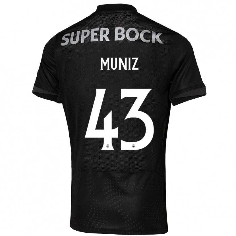 Danxen Herren João Muniz #43 Schwarz Weiß Auswärtstrikot Trikot 2025/26 T-Shirt Österreich