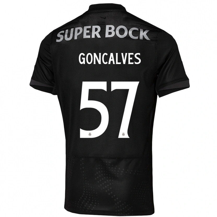 Danxen Herren Inês Gonçalves #57 Schwarz Weiß Auswärtstrikot Trikot 2025/26 T-Shirt Österreich
