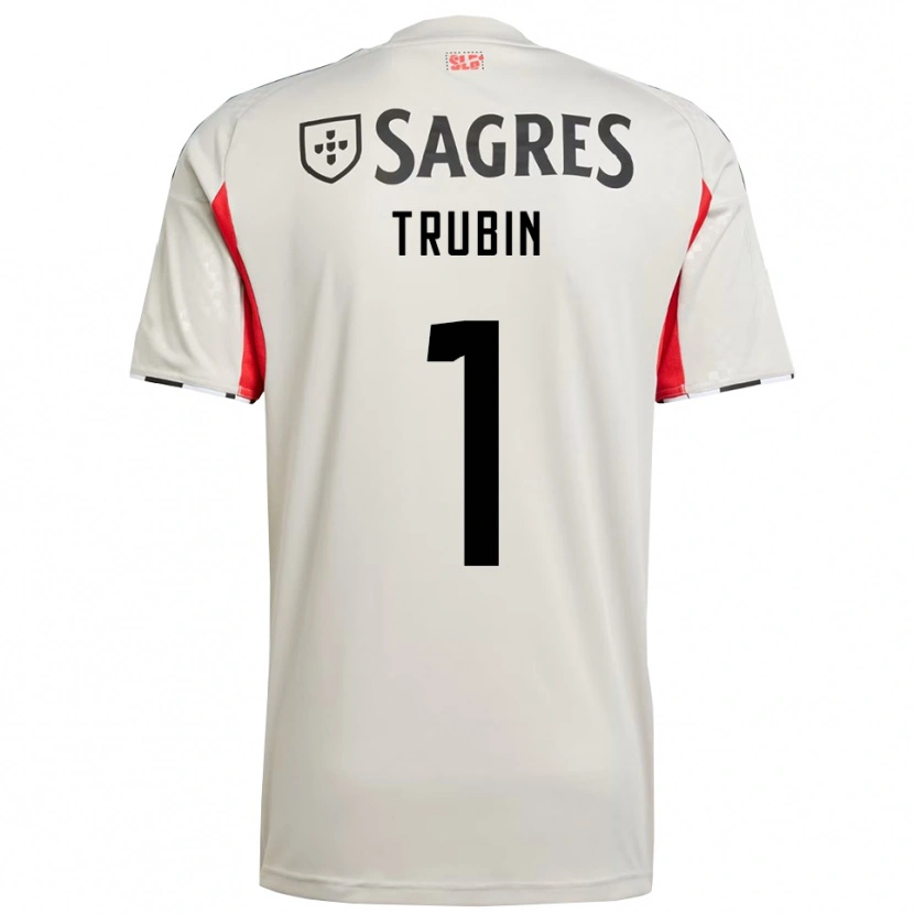 Danxen Herren Anatoliy Trubin #1 Creme Weiß Rot Auswärtstrikot Trikot 2025/26 T-Shirt Österreich