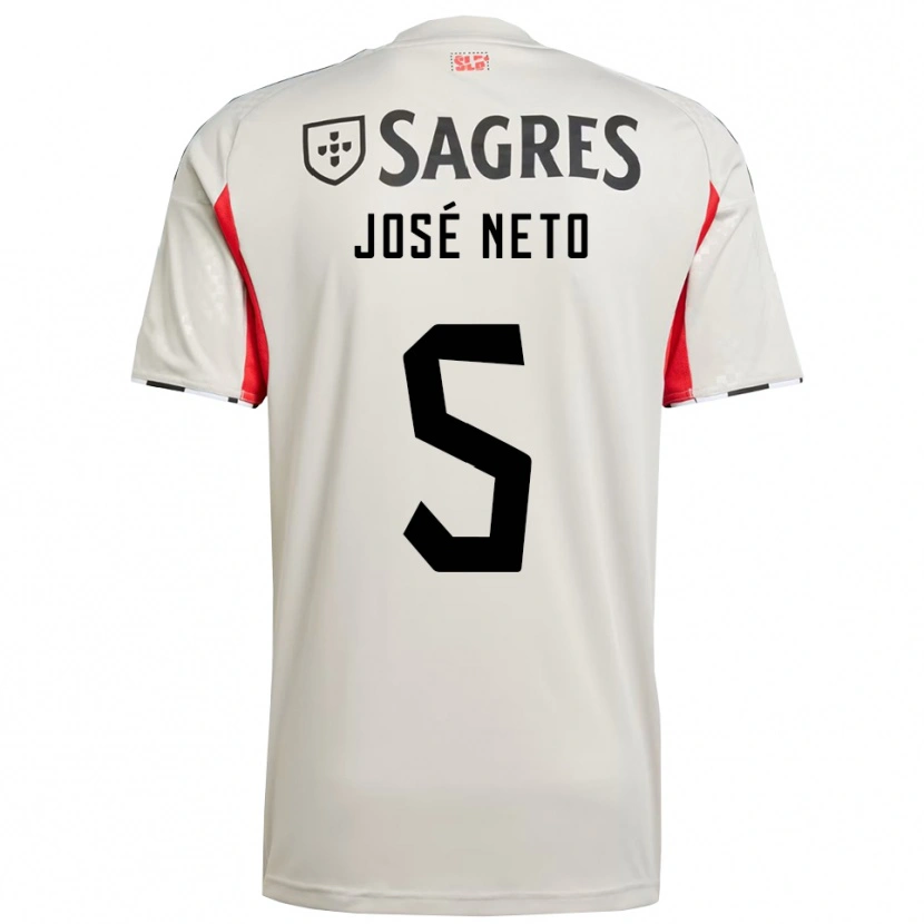 Danxen Herren José Neto #5 Creme Weiß Rot Auswärtstrikot Trikot 2025/26 T-Shirt Österreich