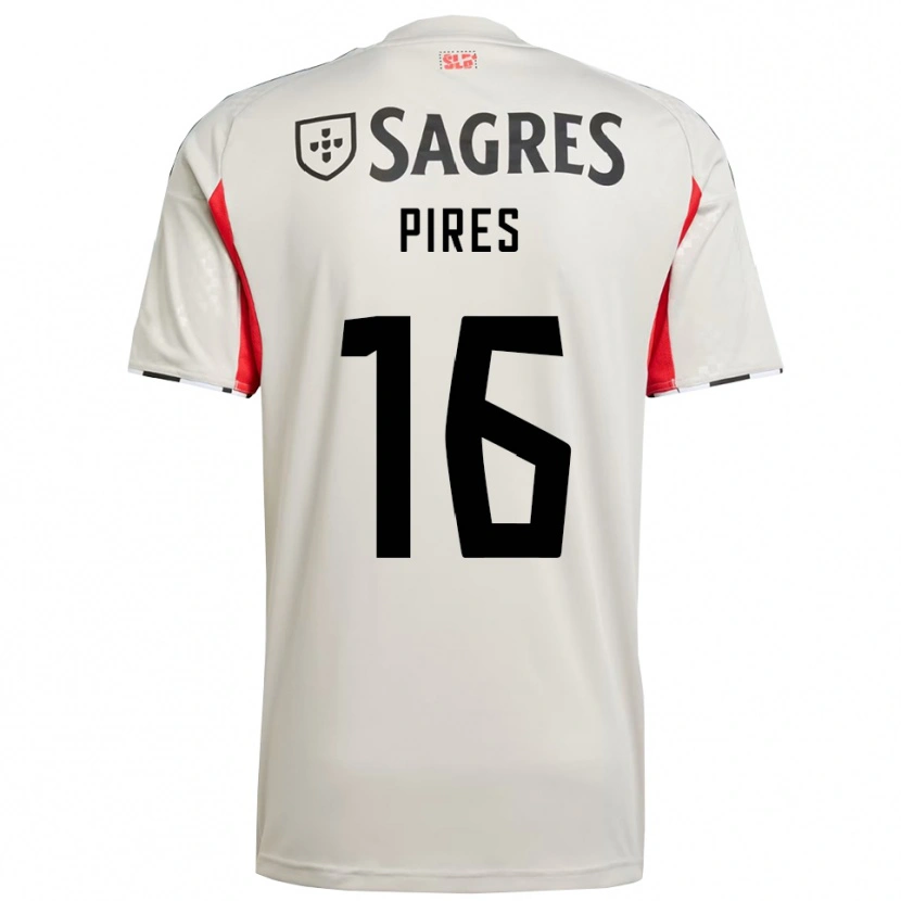 Danxen Herren Rodrigo Pires #16 Creme Weiß Rot Auswärtstrikot Trikot 2025/26 T-Shirt Österreich