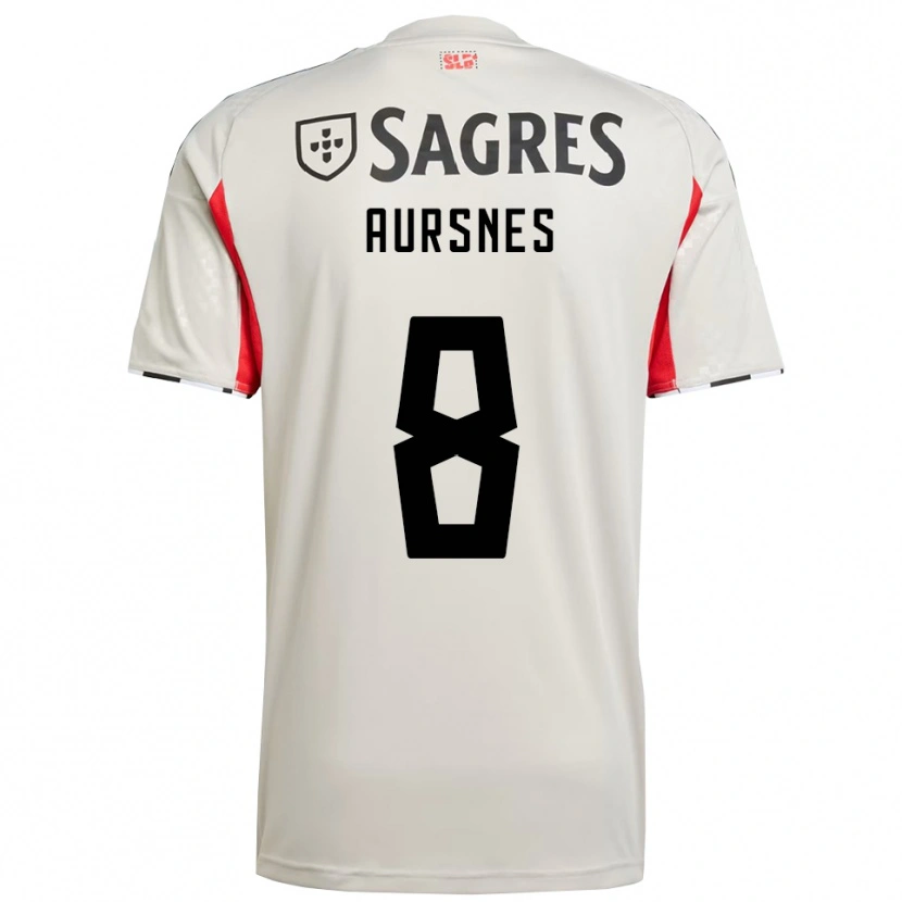 Danxen Herren Fredrik Aursnes #8 Creme Weiß Rot Auswärtstrikot Trikot 2025/26 T-Shirt Österreich