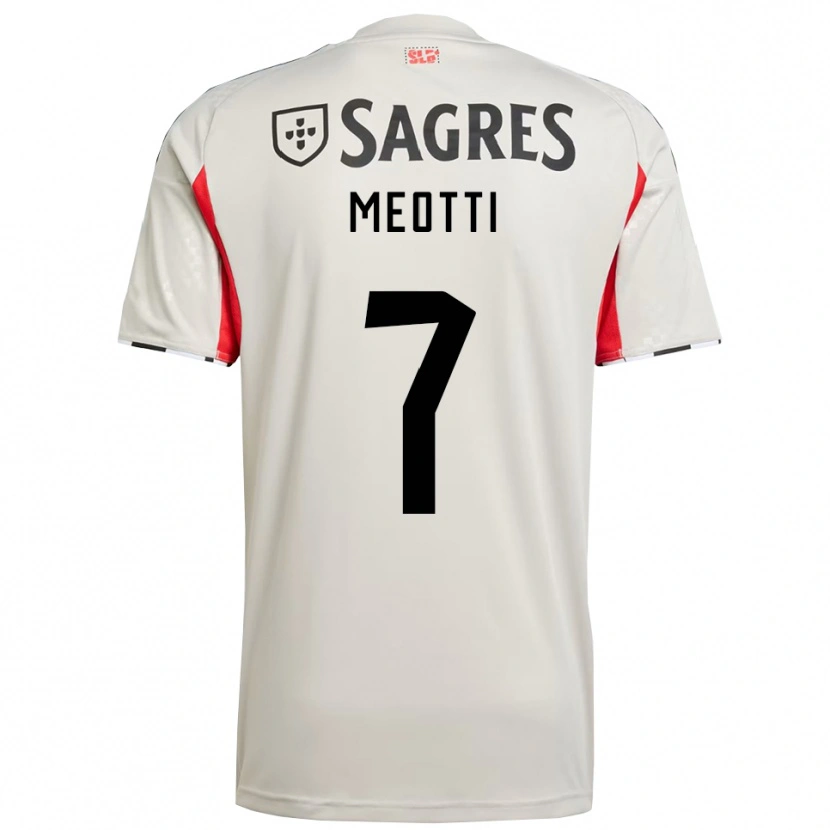 Danxen Herren Carlos Meotti #7 Creme Weiß Rot Auswärtstrikot Trikot 2025/26 T-Shirt Österreich