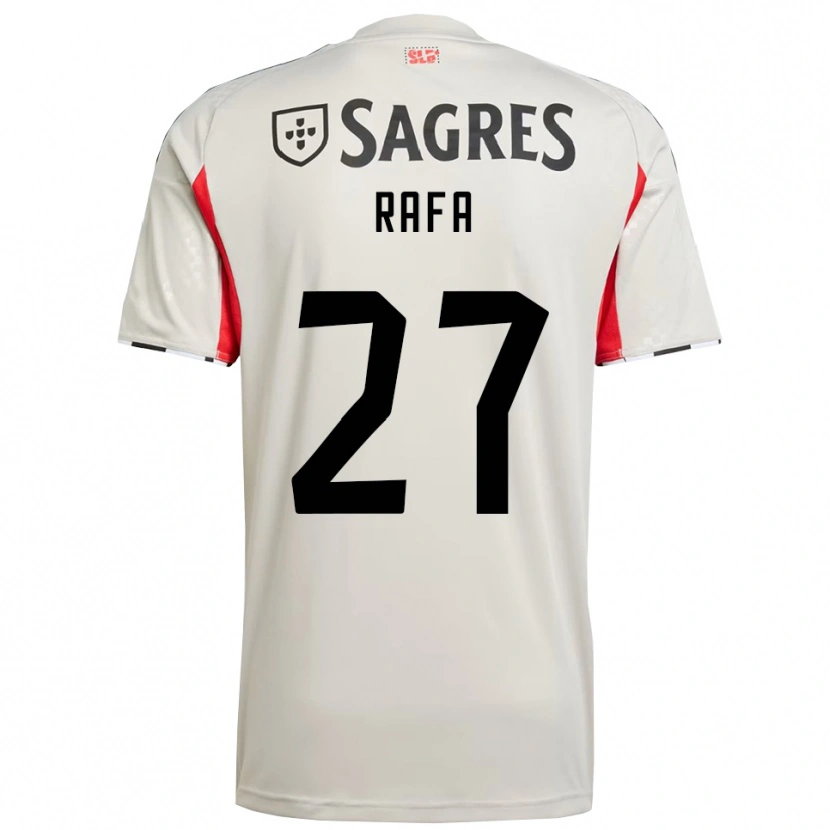 Danxen Herren Rafa Silva #27 Creme Weiß Rot Auswärtstrikot Trikot 2025/26 T-Shirt Österreich