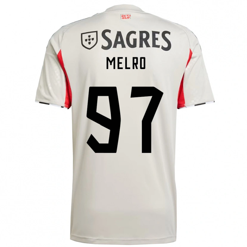 Danxen Herren José Melro #97 Creme Weiß Rot Auswärtstrikot Trikot 2025/26 T-Shirt Österreich
