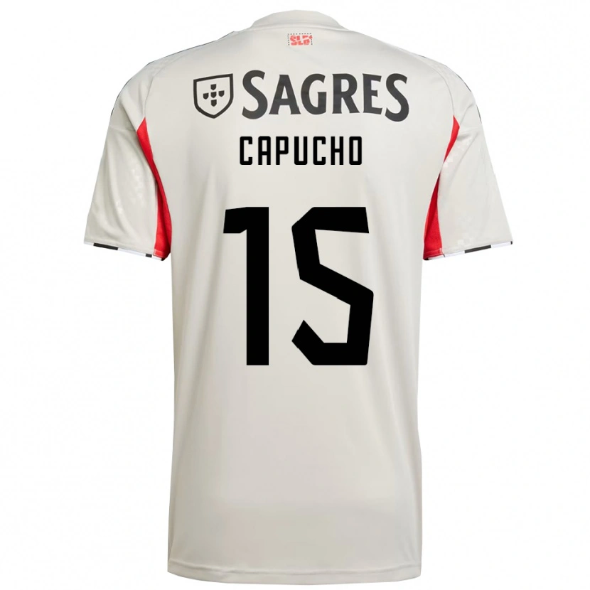 Danxen Herren João Capucho #15 Creme Weiß Rot Auswärtstrikot Trikot 2025/26 T-Shirt Österreich