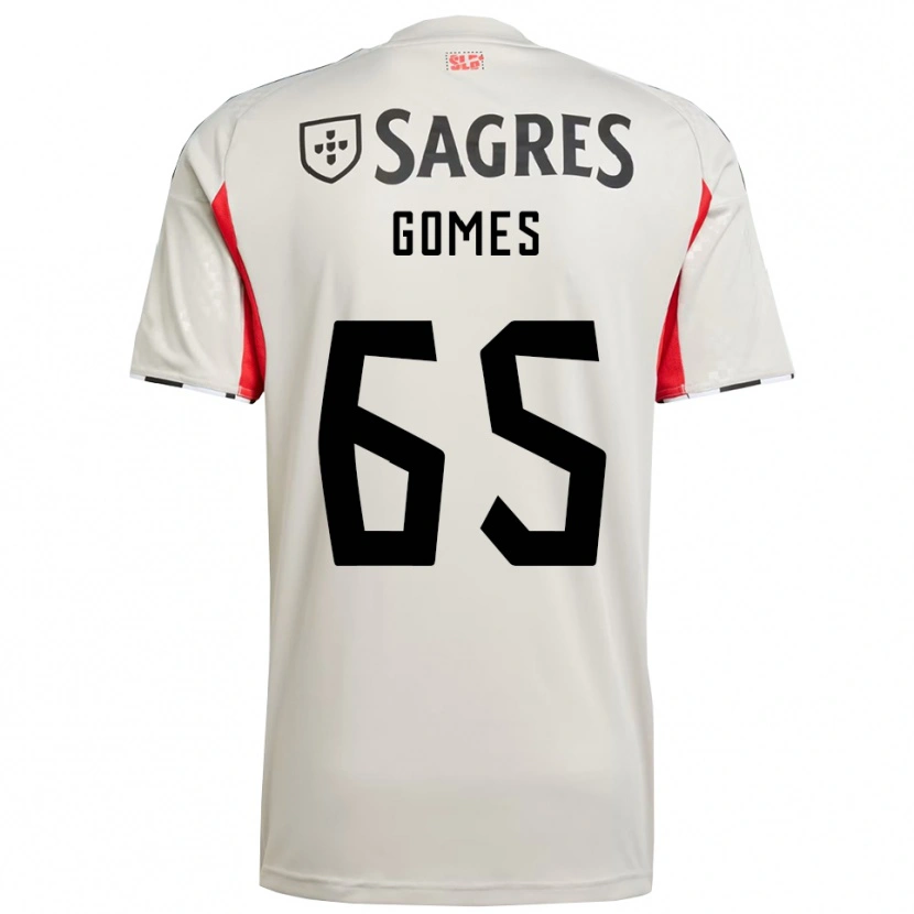 Danxen Herren André Gomes #65 Creme Weiß Rot Auswärtstrikot Trikot 2025/26 T-Shirt Österreich