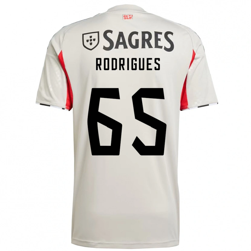 Danxen Herren Rafael Rodrigues #65 Creme Weiß Rot Auswärtstrikot Trikot 2025/26 T-Shirt Österreich