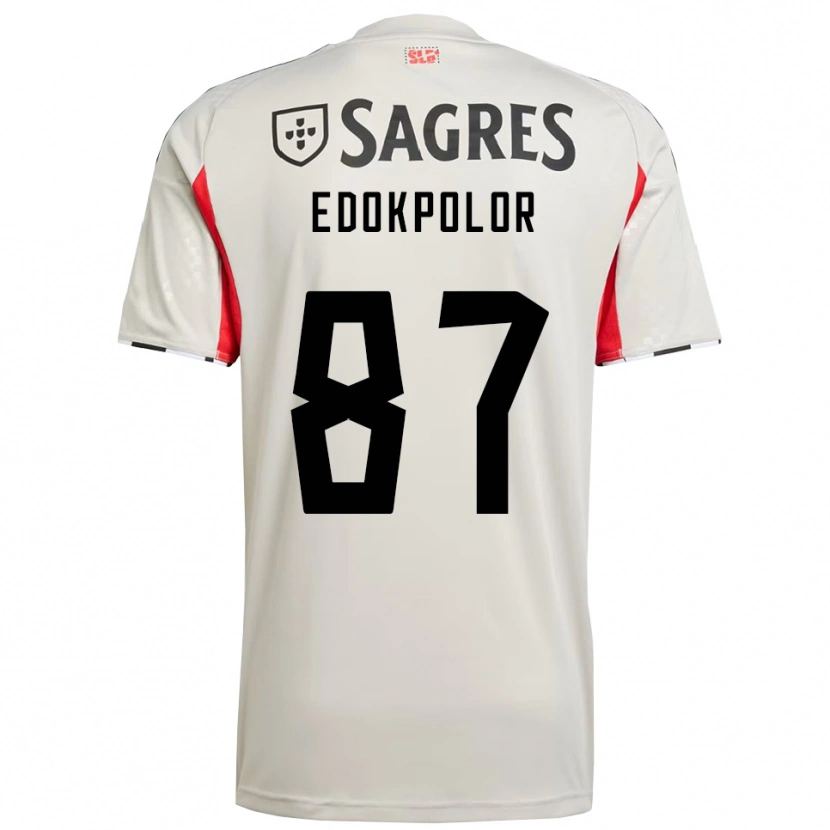 Danxen Herren Peter Edokpolor #87 Creme Weiß Rot Auswärtstrikot Trikot 2025/26 T-Shirt Österreich