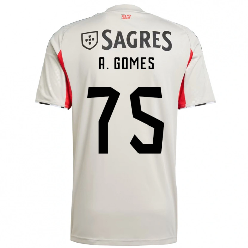 Danxen Herren André Gomes #75 Creme Weiß Rot Auswärtstrikot Trikot 2025/26 T-Shirt Österreich