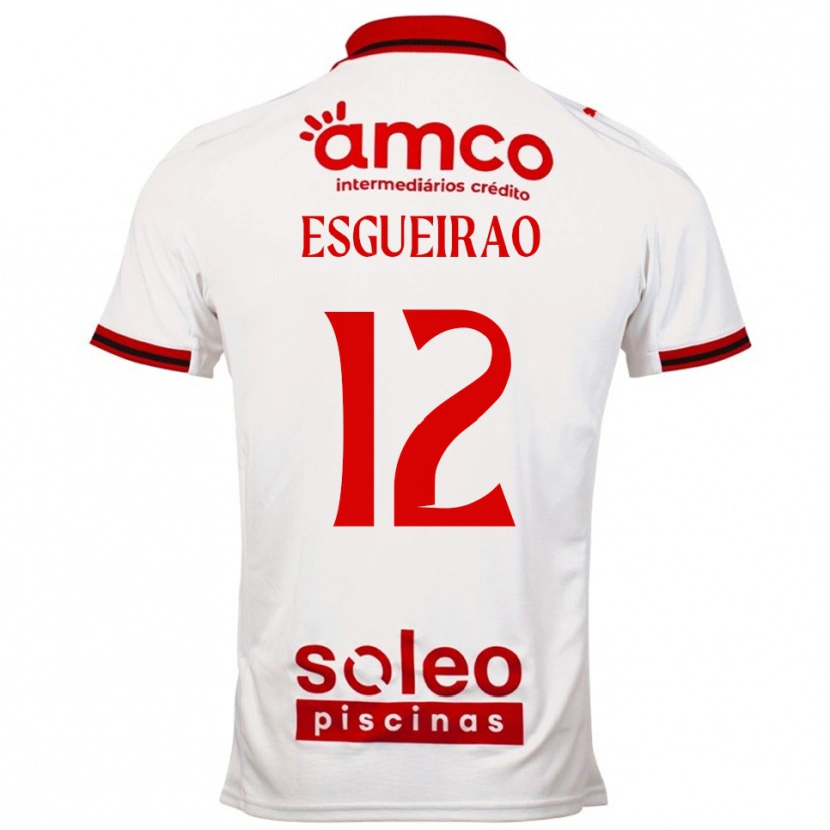 Danxen Herren Íris Esgueirão #12 Weiß Rot Auswärtstrikot Trikot 2025/26 T-Shirt Österreich