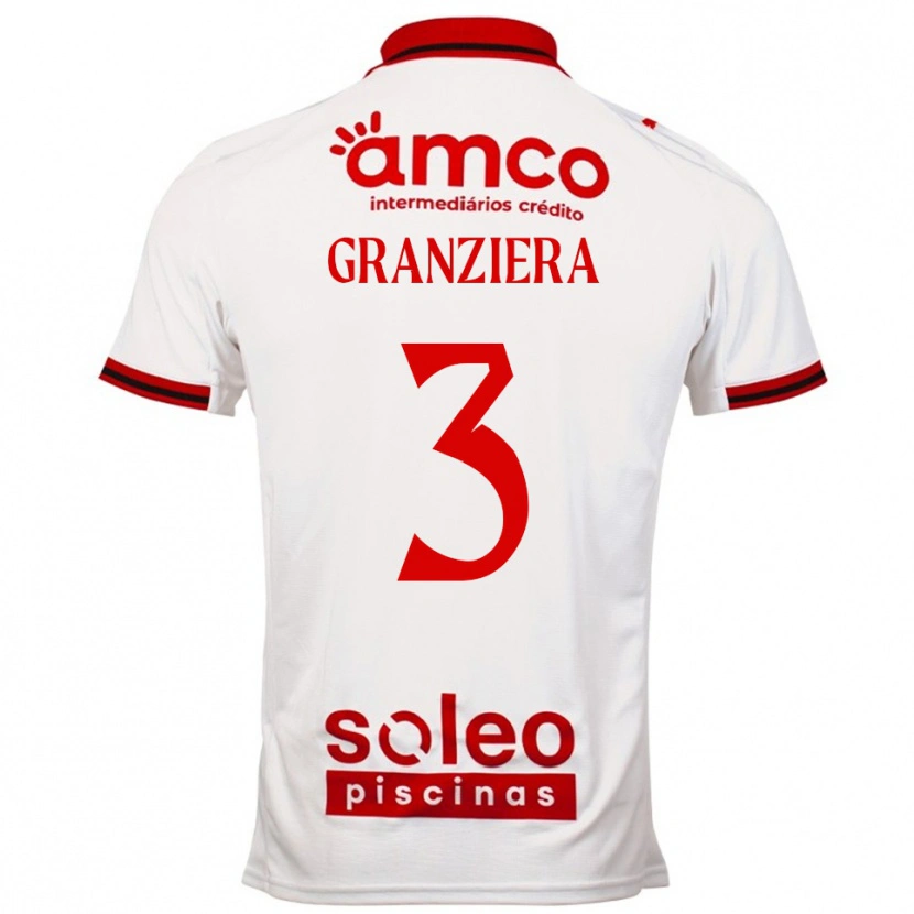 Danxen Herren Emanuele Granziera #3 Weiß Rot Auswärtstrikot Trikot 2025/26 T-Shirt Österreich