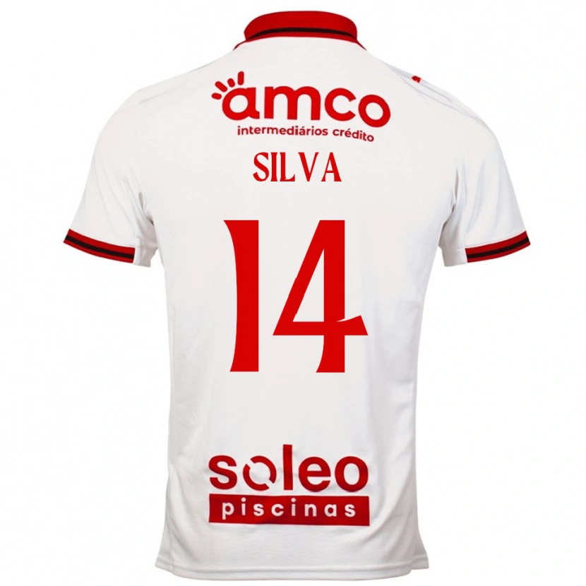 Danxen Herren Dolores Silva #14 Weiß Rot Auswärtstrikot Trikot 2025/26 T-Shirt Österreich