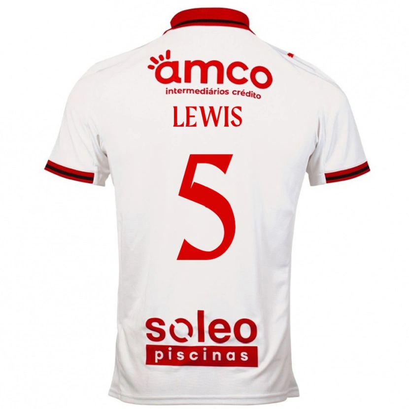 Danxen Herren Leah Lewis #5 Weiß Rot Auswärtstrikot Trikot 2025/26 T-Shirt Österreich