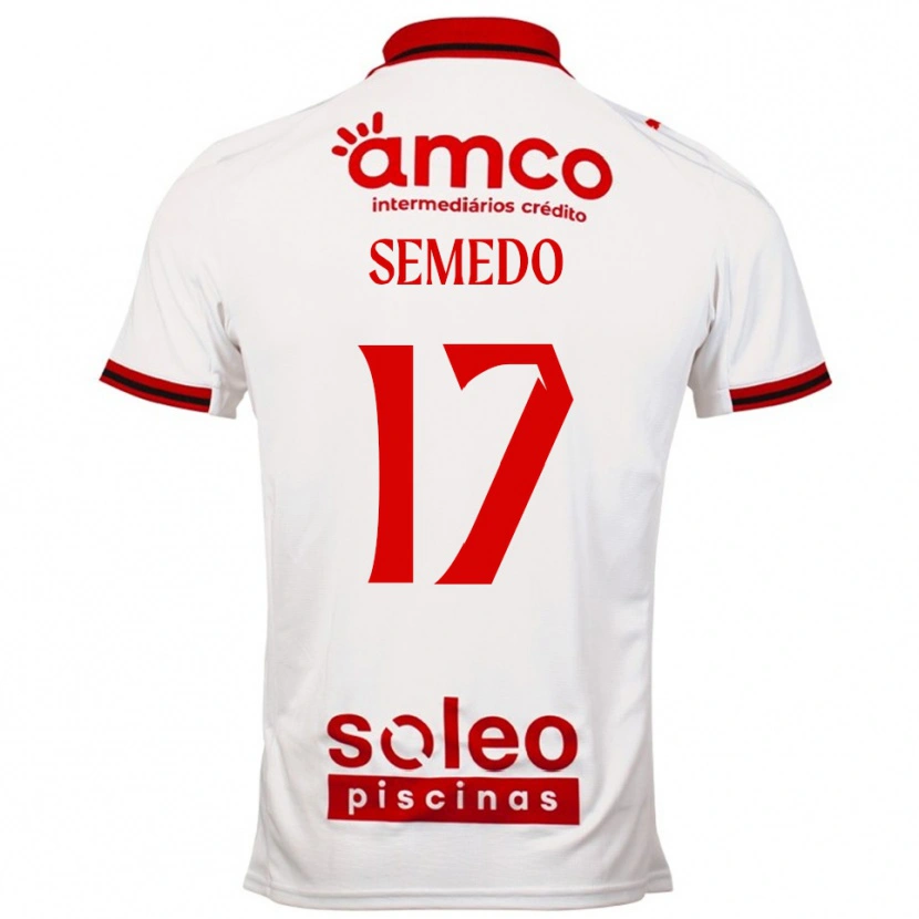 Danxen Herren Afonso Semedo #17 Weiß Rot Auswärtstrikot Trikot 2025/26 T-Shirt Österreich