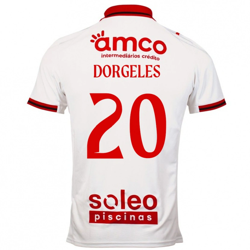 Danxen Herren Mario Dorgeles #20 Weiß Rot Auswärtstrikot Trikot 2025/26 T-Shirt Österreich