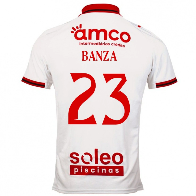 Danxen Herren Simon Banza #23 Weiß Rot Auswärtstrikot Trikot 2025/26 T-Shirt Österreich