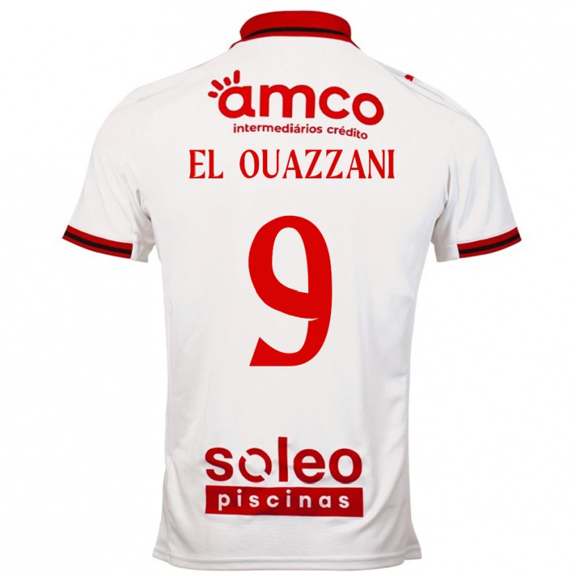 Danxen Herren Amine El Ouazzani #9 Weiß Rot Auswärtstrikot Trikot 2025/26 T-Shirt Österreich