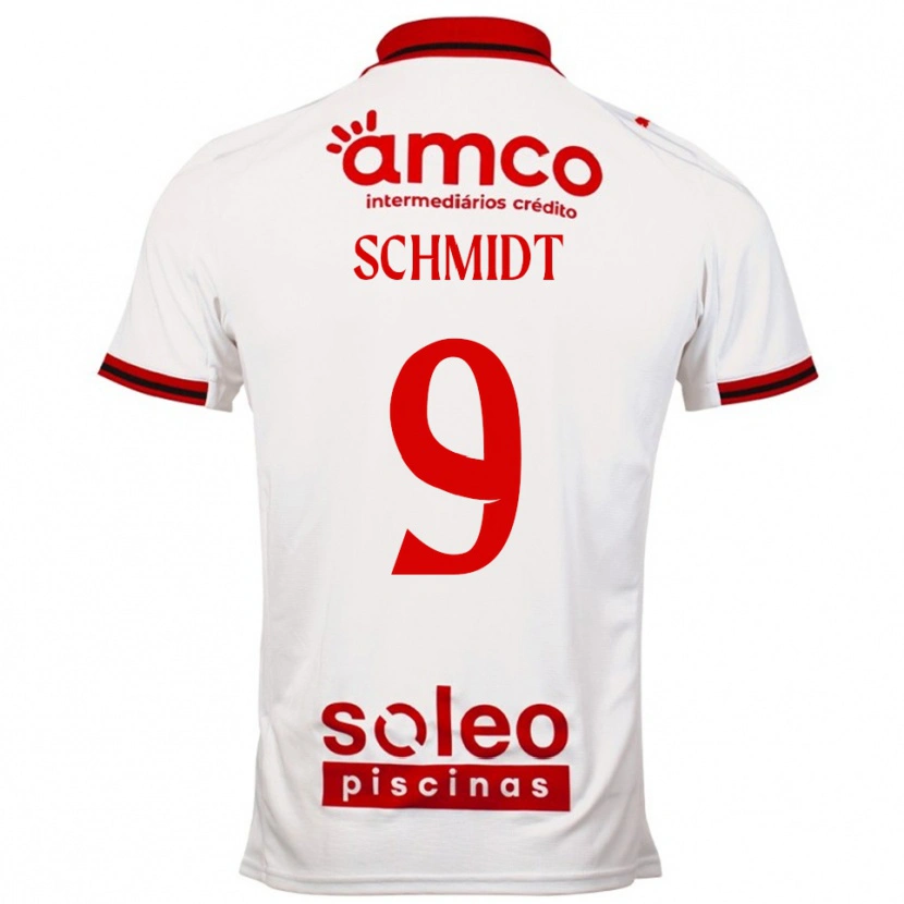 Danxen Herren Malu Schmidt #9 Weiß Rot Auswärtstrikot Trikot 2025/26 T-Shirt Österreich