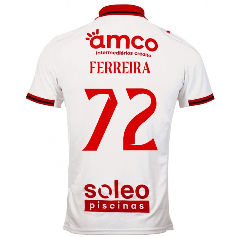 Danxen Herren André Ferreira #72 Weiß Rot Auswärtstrikot Trikot 2025/26 T-Shirt Österreich