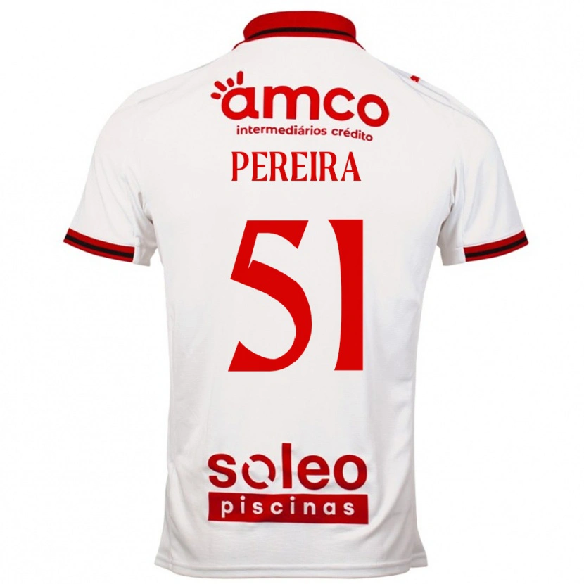 Danxen Herren Evy Pereira #51 Weiß Rot Auswärtstrikot Trikot 2025/26 T-Shirt Österreich